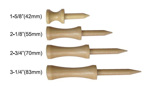 Natural Step Down Golf Tees