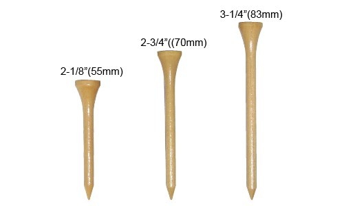 Natural Wooden Golf Tees