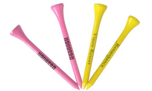 Colorful Bamboo Golf Tees