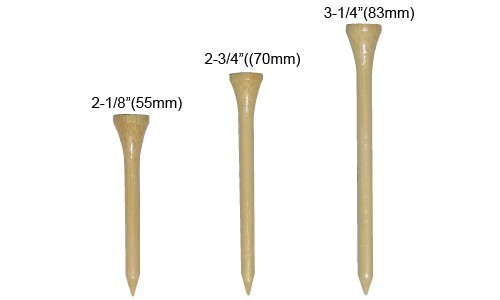 Natural Bamboo Golf Tees