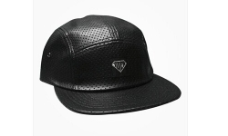 pu material flat bill 5 panels caps