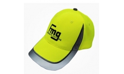 neon yellow reflective fabric applique baseball caps